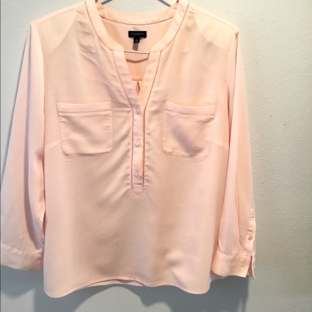 Talbots Long sleeve pullover blouse
